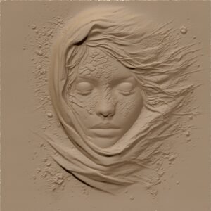 Girl art Design for CNC carving