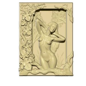 Girl Art Painting 3D STL